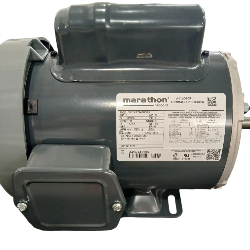 D600, D700 D800(H), D900(H), BH7480 - Leeson/Marathon MOTOR (230V/ 115V 60HZ) 5/8" DRIVE